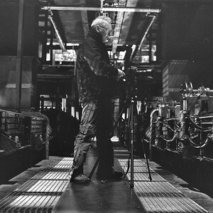 Wolfgang bei der Arbeit