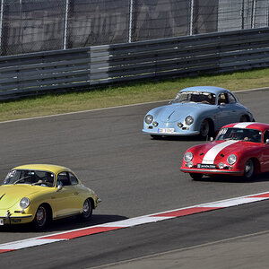 Porsche 356 Coupe gelb B und blau  rot A.JPG