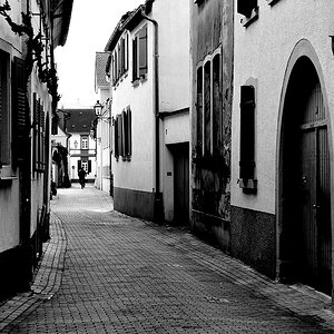 Gasse Deidesheim s/w