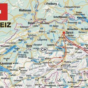 Schweiz Karte