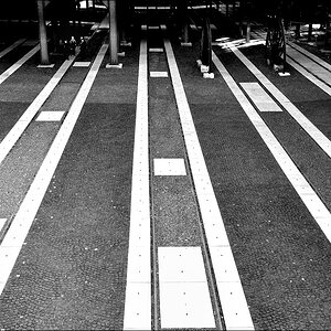 Schienenspuren Zeche Zollverein - 10/2009 -