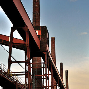 Schornsteine - 11/2009 Kokerei Zollverein -