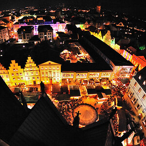 Osnabrück Weihnachtsmarkt 2009 3 Fisheye