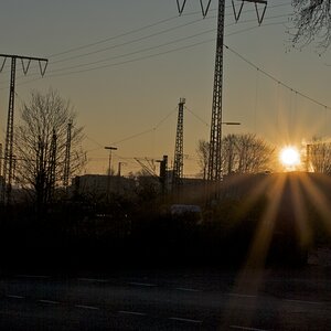 Sonnenaufgang in Essen-West