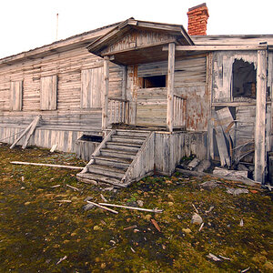 verlassene Sedow Station auf Hooker Island