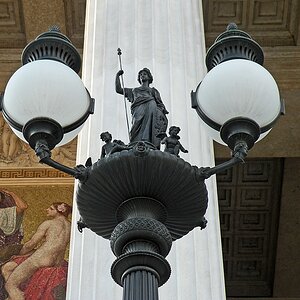 Laterne beim Parlament in Wien
