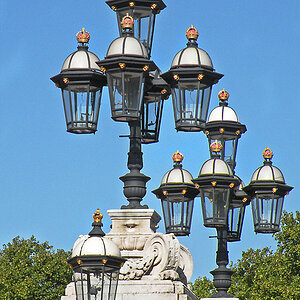 Laterne beim Buckingham Palast in London