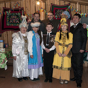Gruppenbild mit Bürgermeister von Oymyakon