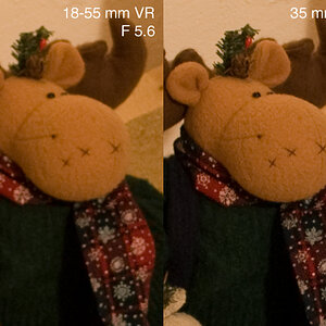 Nikon 18-55mm VR vs. Nikon 35mm 1.8