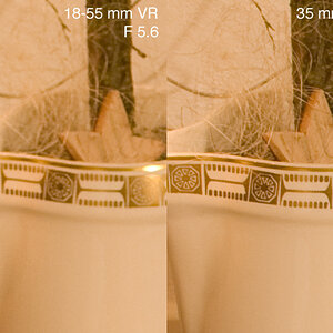 Nikon 18-55mm VR vs. Nikon 35mm 1.8