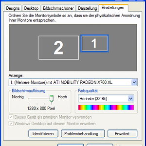 2 Monitor Betrieb