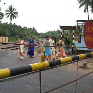 Crossing railway (Karnataka)