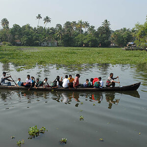 Schoolboat in the Backwaters