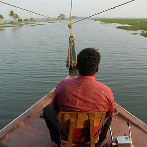 By housboat in the Backwaters of Kerala