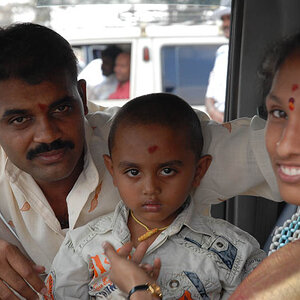Indian family at Chamundi Hill