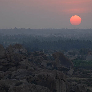 Sunset in Hampi (Karnataka)