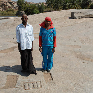 Two Indians at "Maried Stone"