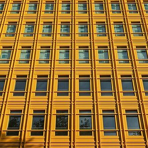 gelbe Fassade in London