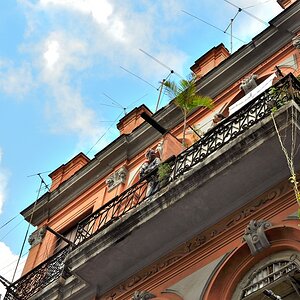 Blick vom Balkon
