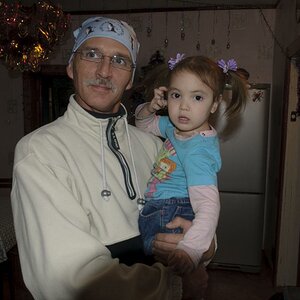 Udo mit der Tocher des Gastgebers