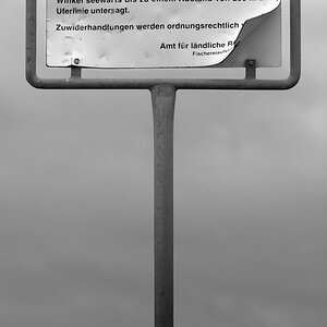 Schild Angler