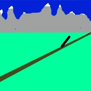Bergweg rein