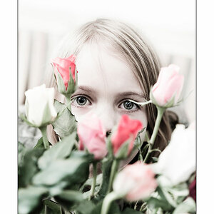 Pia in den Rosen