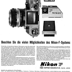 Nikon F Werbung 1963 1