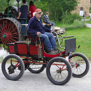 13.06.2010, Dampffest im Oberschwäbischen Museumsdorf Kürnbach bei Bad Schussenried. Waltham-Dampfauto, gebaut im Jahr 1901 in den USA.

Nikon D700, A