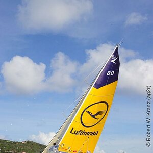 Ankunft der Teilnehmer der Transat AG2R Regatta 2010 in St. Barth