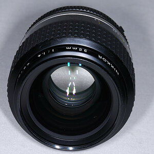 35mm f/1.4 AI Nikkor mit 4 verschmutzten Linsenoberflächen