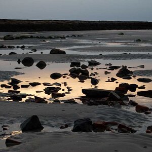 Wangerooge Strand, Sommer 2009 abends