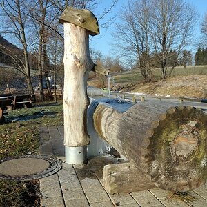 Brunnen vor dem Dorf I, es war bitter kalt heute morgen.