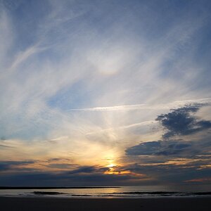 Himmel über Meer, Wangerooge, 2009