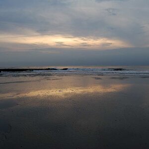 Himmel am Meer, Sommerabend, Wangerooge, 2009