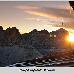 Sonnenaufgang am Lagazuoi