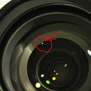 Fleck hinter der Frontlinse beim 16-85mm Nikkor