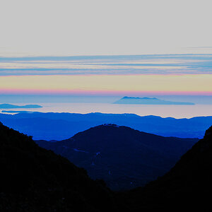 blaue stunde auf korfu