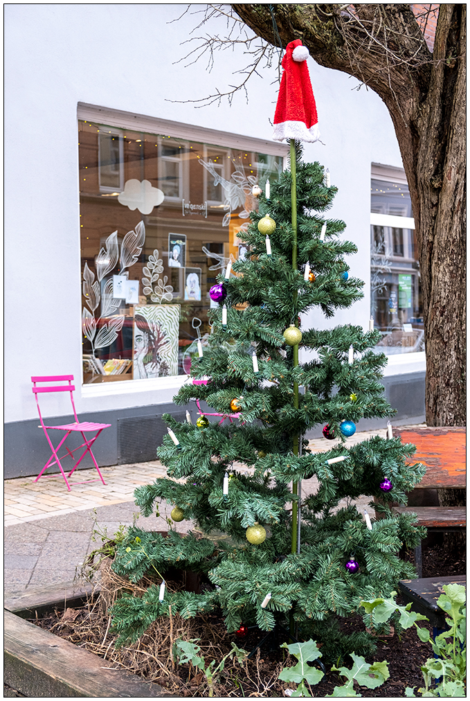 008 Kieler Jungfernstieg mit Weihnachtsbaum vorm Veganski
