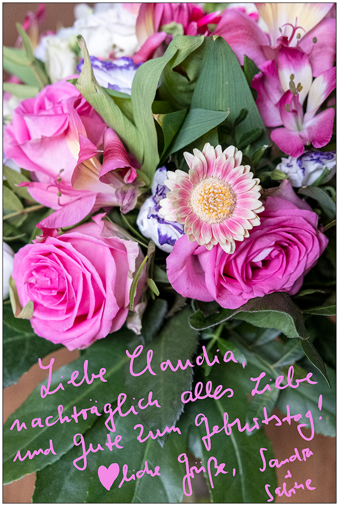 129 Herzlichen Glückwunsch, liebe Claudia!