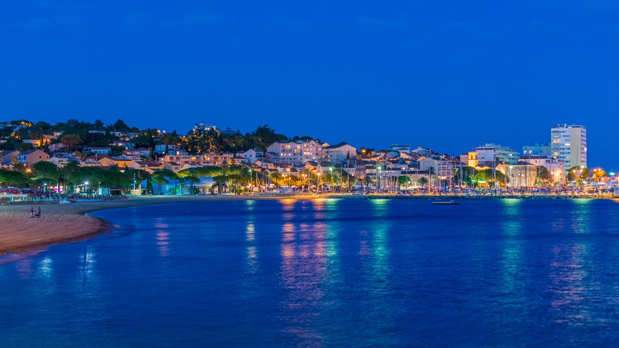 2013 10 Sainte Maxime Nachtfotos blaue Stunde