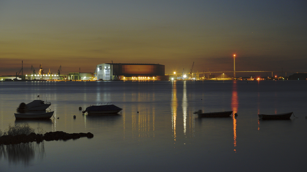 21.09.2017 Stralsunder Werft aus Richtung Devin