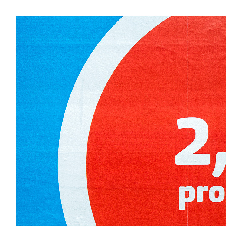211 Blau, Weiß, Rot - Plakat 1