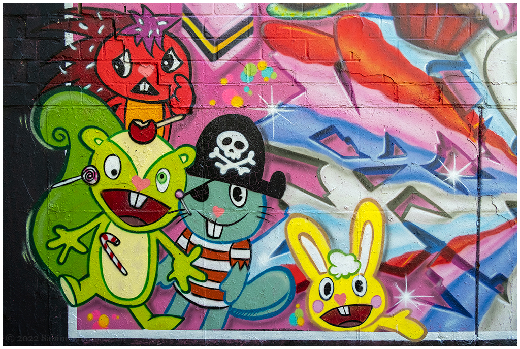 315 Neues Graffiti an der Veloroute I