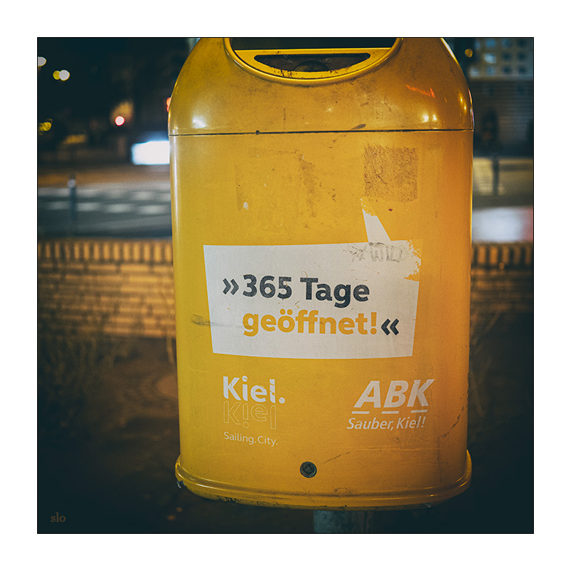 365 Tage geöffnet!