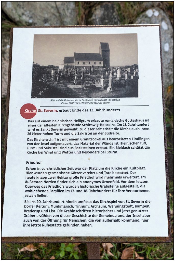 449 Sylt – Kirche St. Severin in Keitum Infoschild