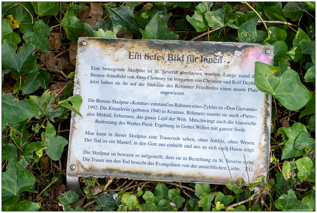 455  Sylt – Skulptur "Komtur" Infoschild
