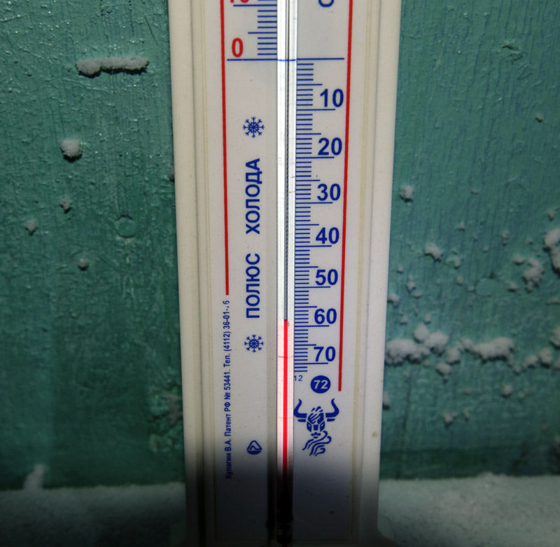 -58 Grad um 17.Uhr