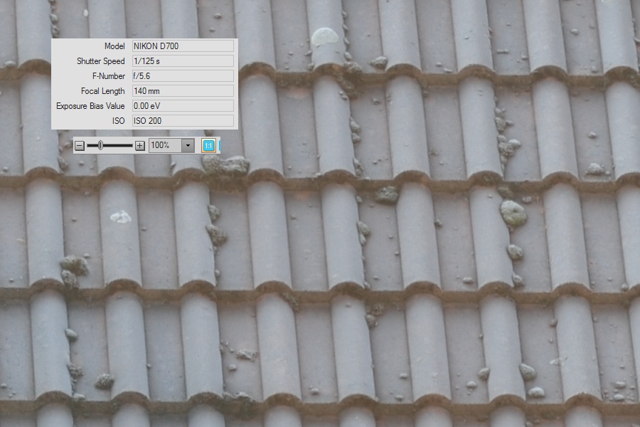 70-200 VRII bei 70mm mit TC2 1:1 Crop