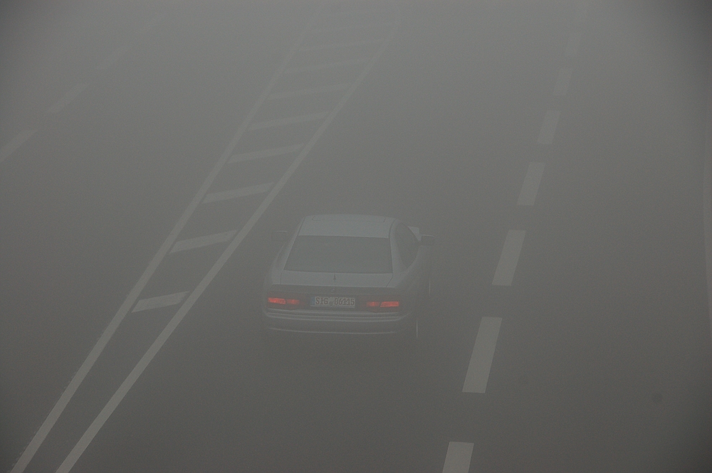 850i im Nebel